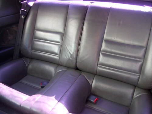 Leather rear seats